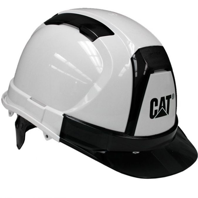 Caterpillar Cat Hard Hat White Ratchet Suspension 23407 | eBay