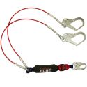 FallTech 8354LE3 6' Leading Edge Lanyard with Steel Snap hook and Rebar  Hook.