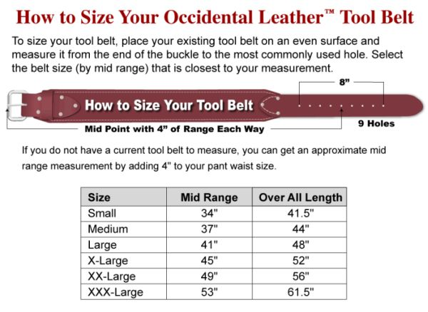 Occidental Leather Pro Framer Tool Bag and Belt Set